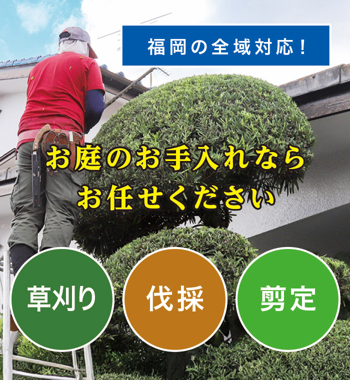 吉富町で草刈り・剪定・伐採なら「お庭の大将」 吉富町で草刈り・剪定・伐採なら「お庭の大将」